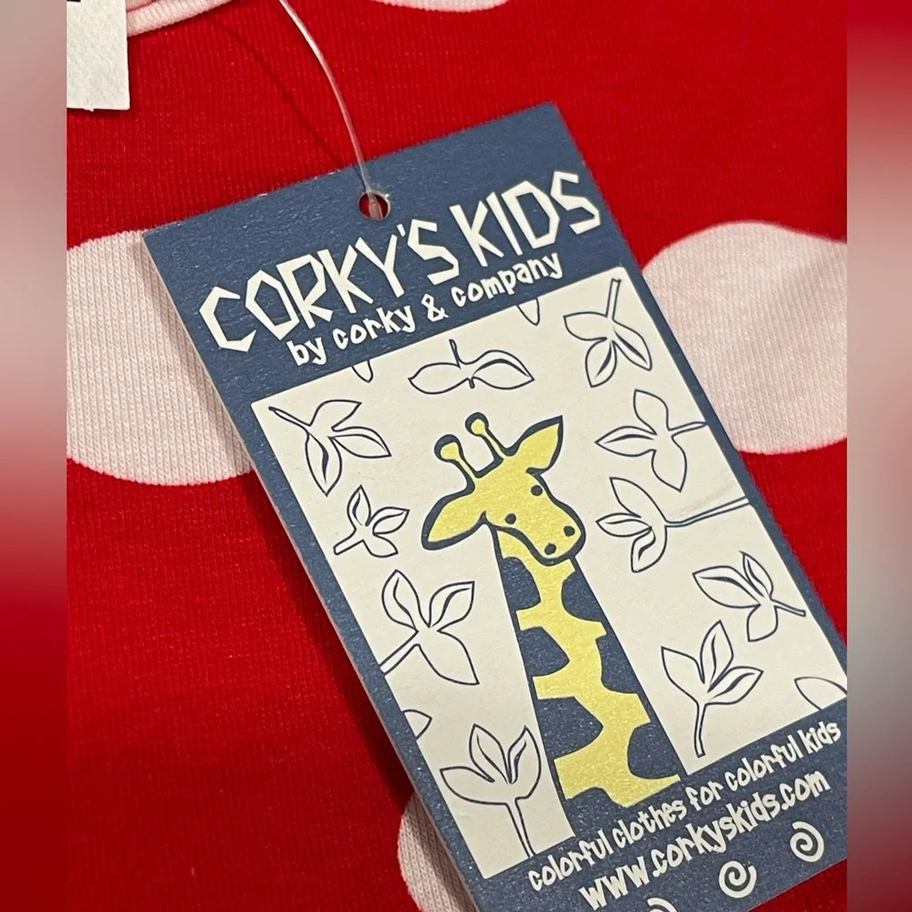 🆕Corkys kids little girls‎ size 4 cotton stretch red white blue patriotic dress